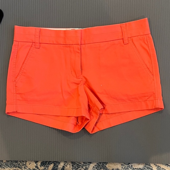 J. Crew Pants - J. Crew Vibrant Coral Chino broken in Shorts size 6